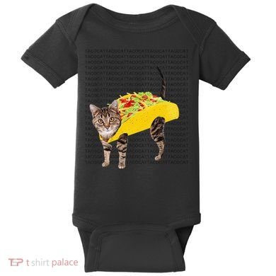 Tacocat Spelled Backwards Is Tacocat Funny Taco Cat Baby Bodysuit