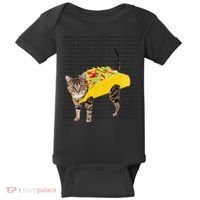 Tacocat Spelled Backwards Is Tacocat Funny Taco Cat Baby Bodysuit thumb 0