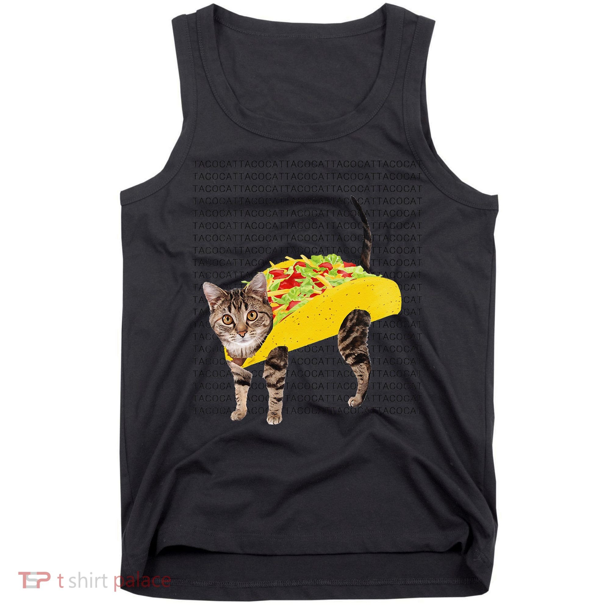 Tacocat Spelled Backwards Is Tacocat Funny Taco Cat Tank Top