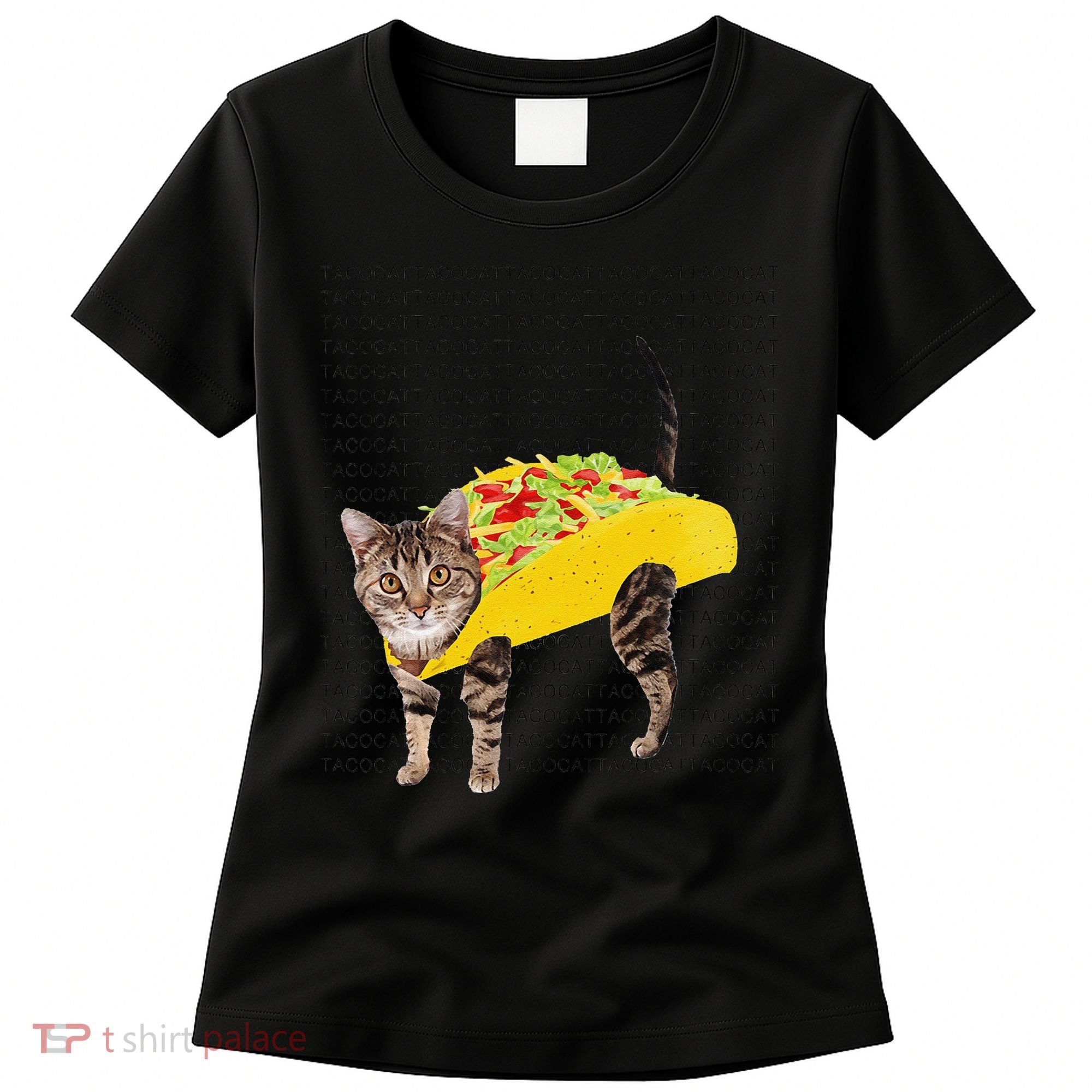 Tacocat Spelled Backwards Is Tacocat Funny Taco Cat Women's T-Shirt