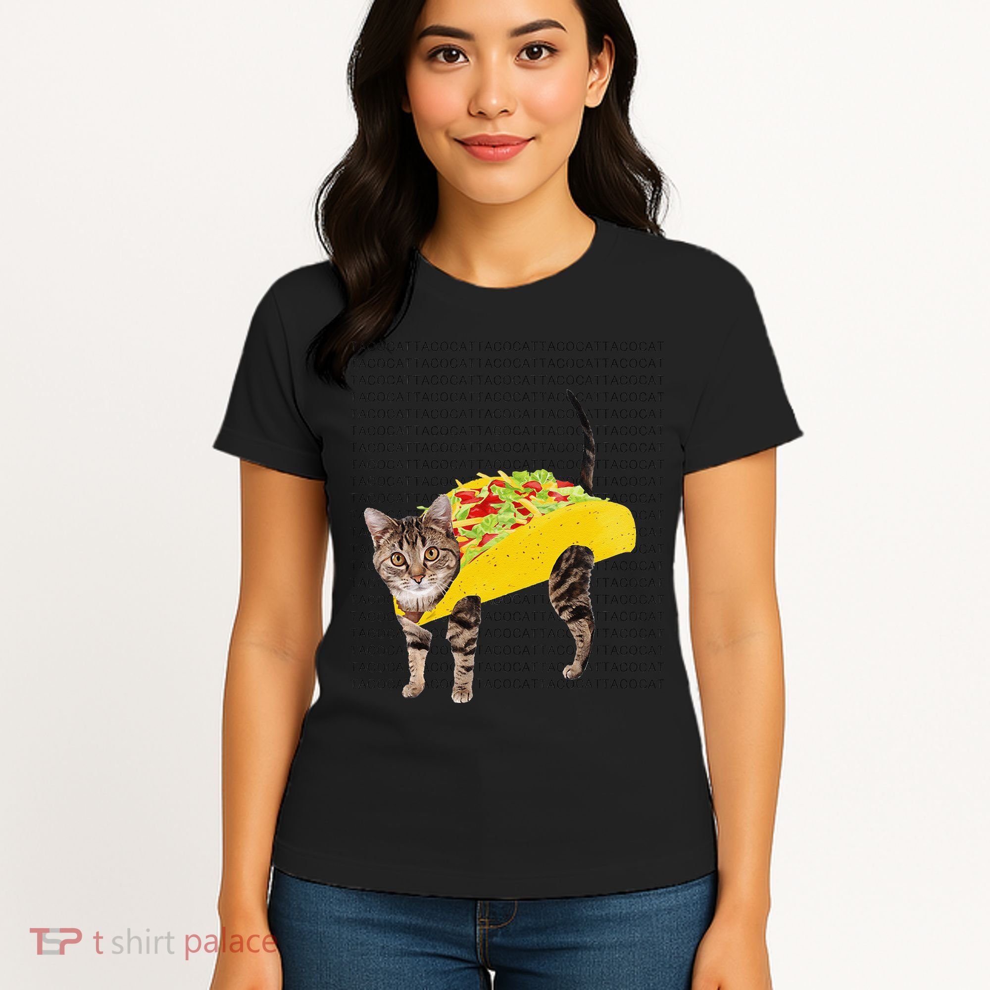 Tacocat Spelled Backwards Is Tacocat Funny Taco Cat Women's T-Shirt