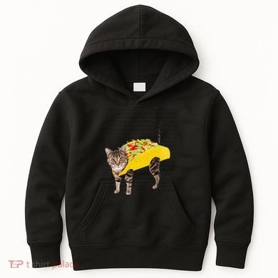 Tacocat Spelled Backwards Is Tacocat Funny Taco Cat Kids Hoodie