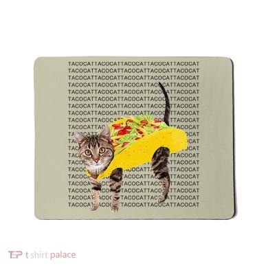 Tacocat Spelled Backwards Is Tacocat Funny Taco Cat Mousepad
