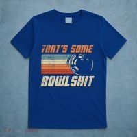 ThatS Some Bowlshit Retro Bowling Bowler Vintage Graphic Gift T-Shirt thumb 5