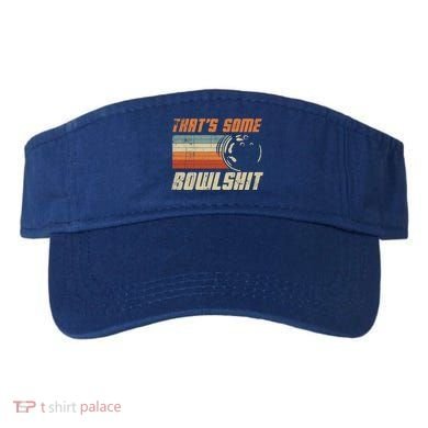 ThatS Some Bowlshit Retro Bowling Bowler Vintage Graphic Gift Visor