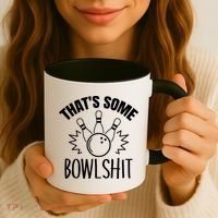 That's Some Bowlshit Funny Bowling Team Party Coffee Mug thumb 3