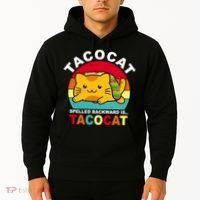 Tacocat Spelled Backward Is Tacocat Funny Hoodie thumb 2