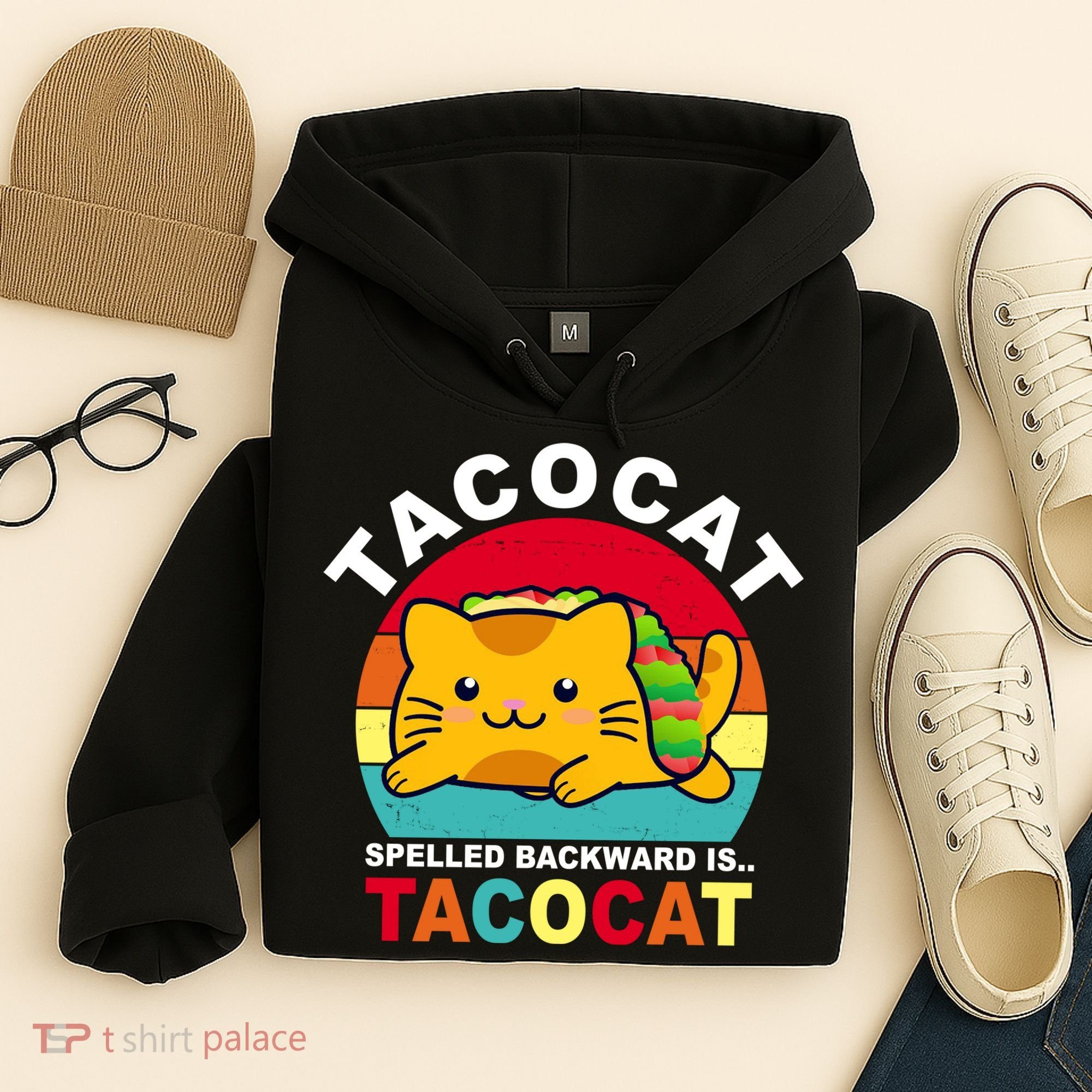 Tacocat Spelled Backward Is Tacocat Funny Hoodie