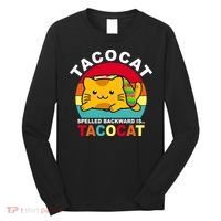 Tacocat Spelled Backward Is Tacocat Funny Long Sleeve Shirt thumb 0