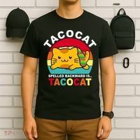 Tacocat Spelled Backward Is Tacocat Funny T-Shirt thumb 6