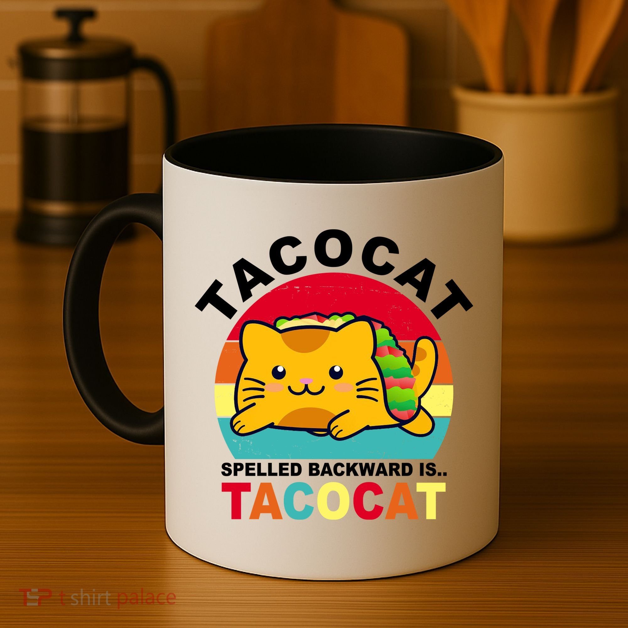 Tacocat Spelled Backward Is Tacocat Funny Coffee Mug