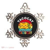 Tacocat Spelled Backward Is Tacocat Funny Ornament thumb 0