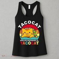 Tacocat Spelled Backward Is Tacocat Funny Women's Tank Top thumb 3