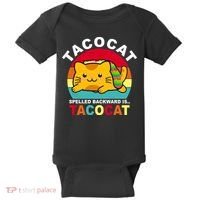 Tacocat Spelled Backward Is Tacocat Funny Baby Bodysuit thumb 0