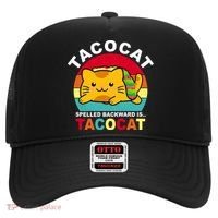 Tacocat Spelled Backward Is Tacocat Funny Hat thumb 0