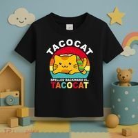 Tacocat Spelled Backward Is Tacocat Funny Toddler T-Shirt thumb 3