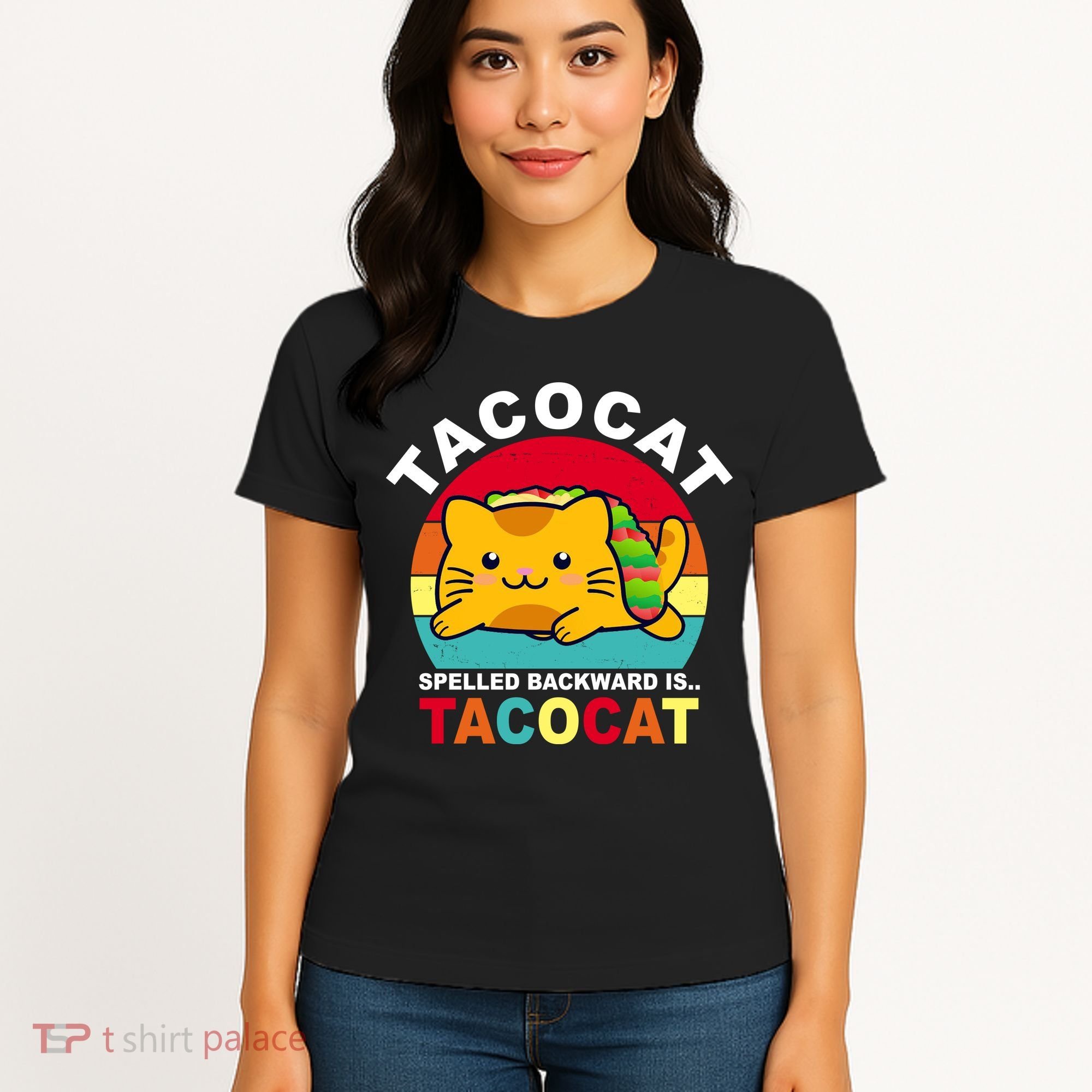 Tacocat Spelled Backward Is Tacocat Funny Women's T-Shirt