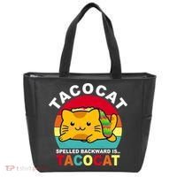 Tacocat Spelled Backward Is Tacocat Funny Tote Bag thumb 0