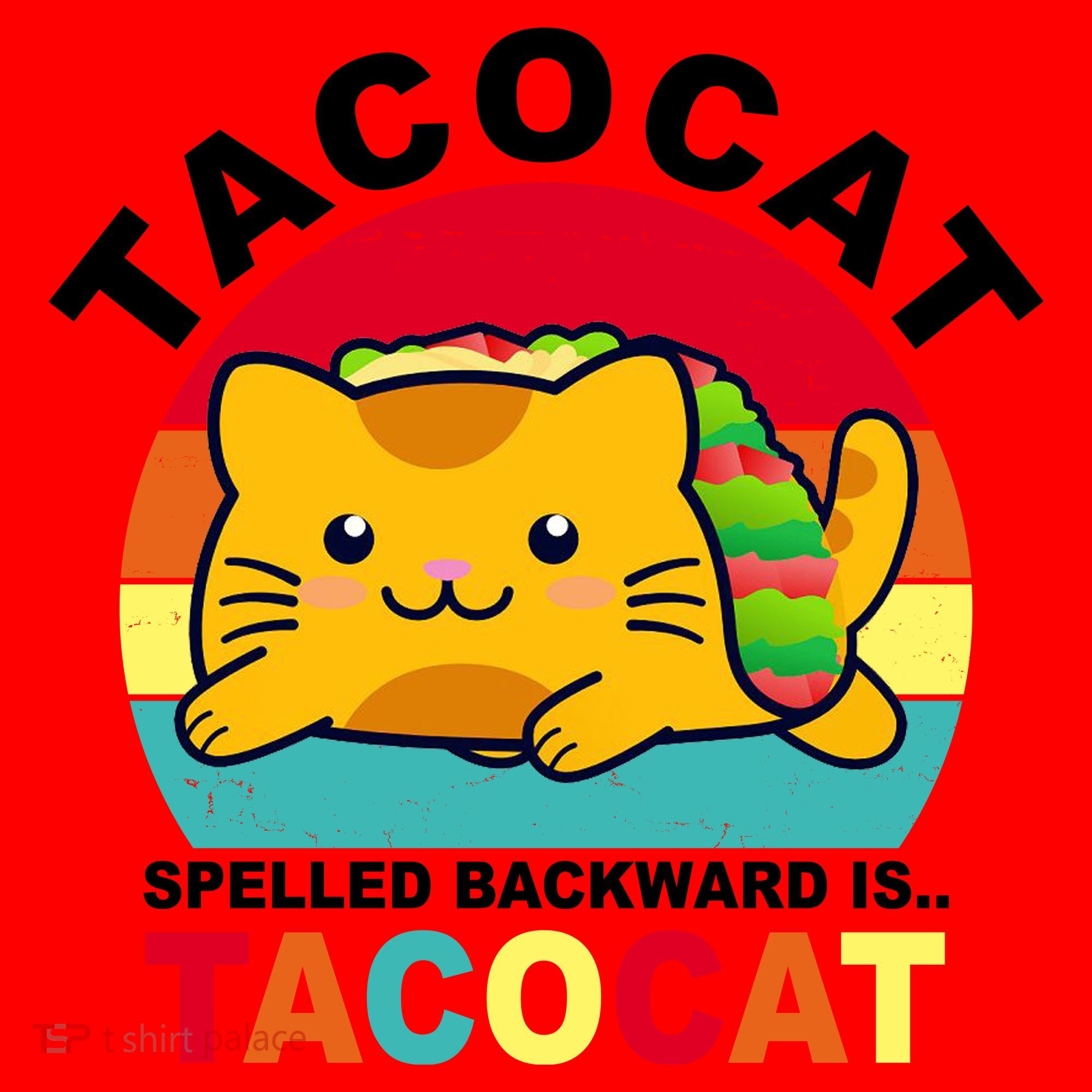 Tacocat Spelled Backward Is Tacocat Funny Santa Hat