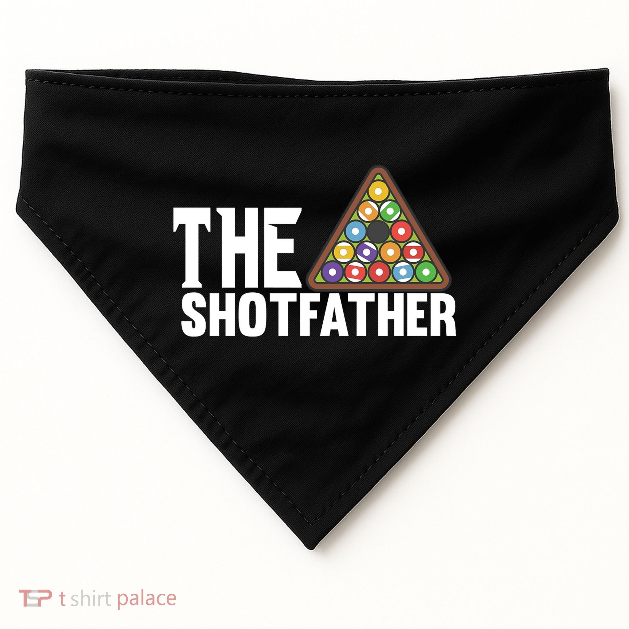 The Shotfather Billiards Dad Gift For Father's Day USA-Made Doggie Bandana
