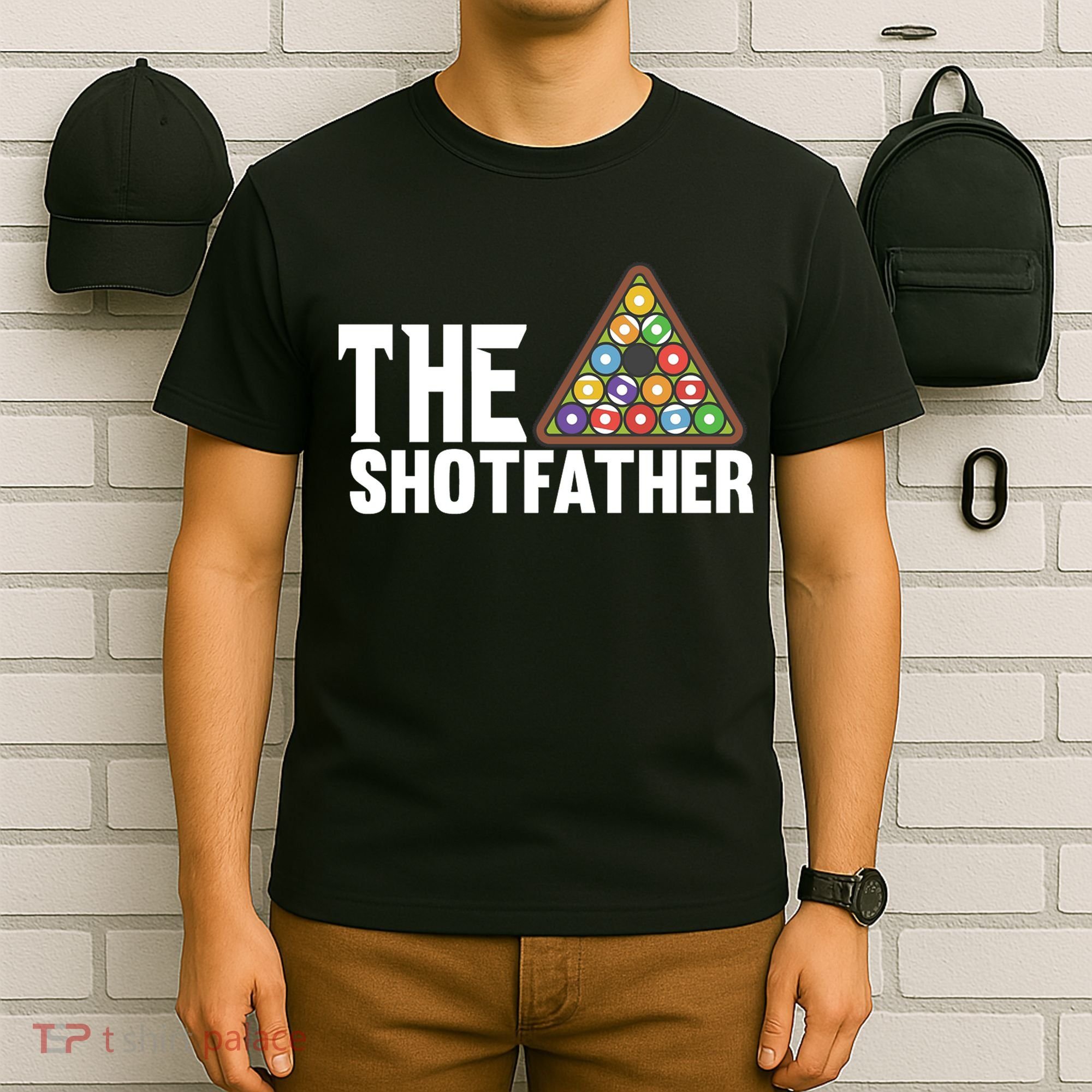 The Shotfather Billiards Dad Gift For Father's Day T-Shirt