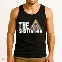 The Shotfather Billiards Dad Gift For Father's Day Tank Top thumb 3
