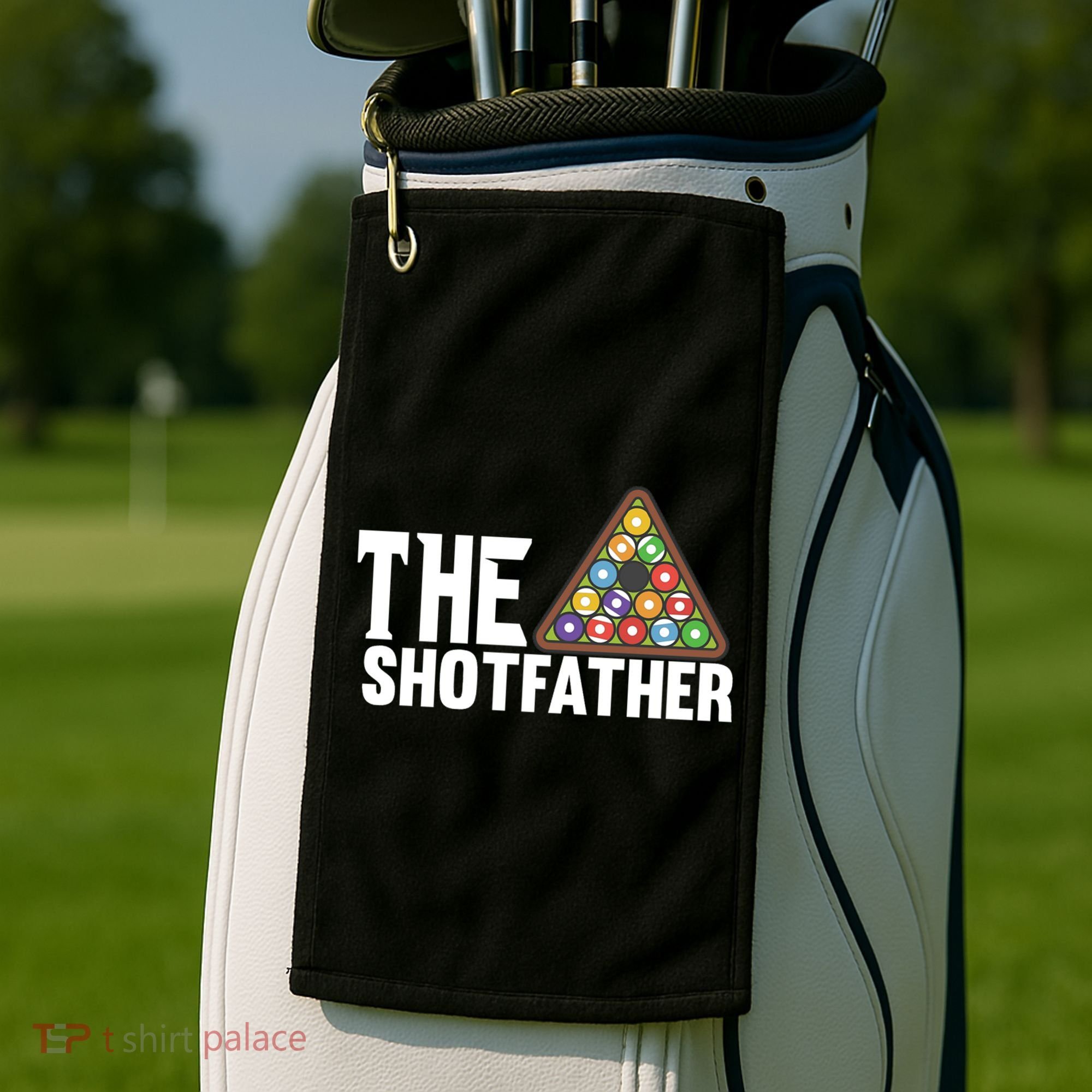 The Shotfather Billiards Dad Gift For Father's Day Golf Towel
