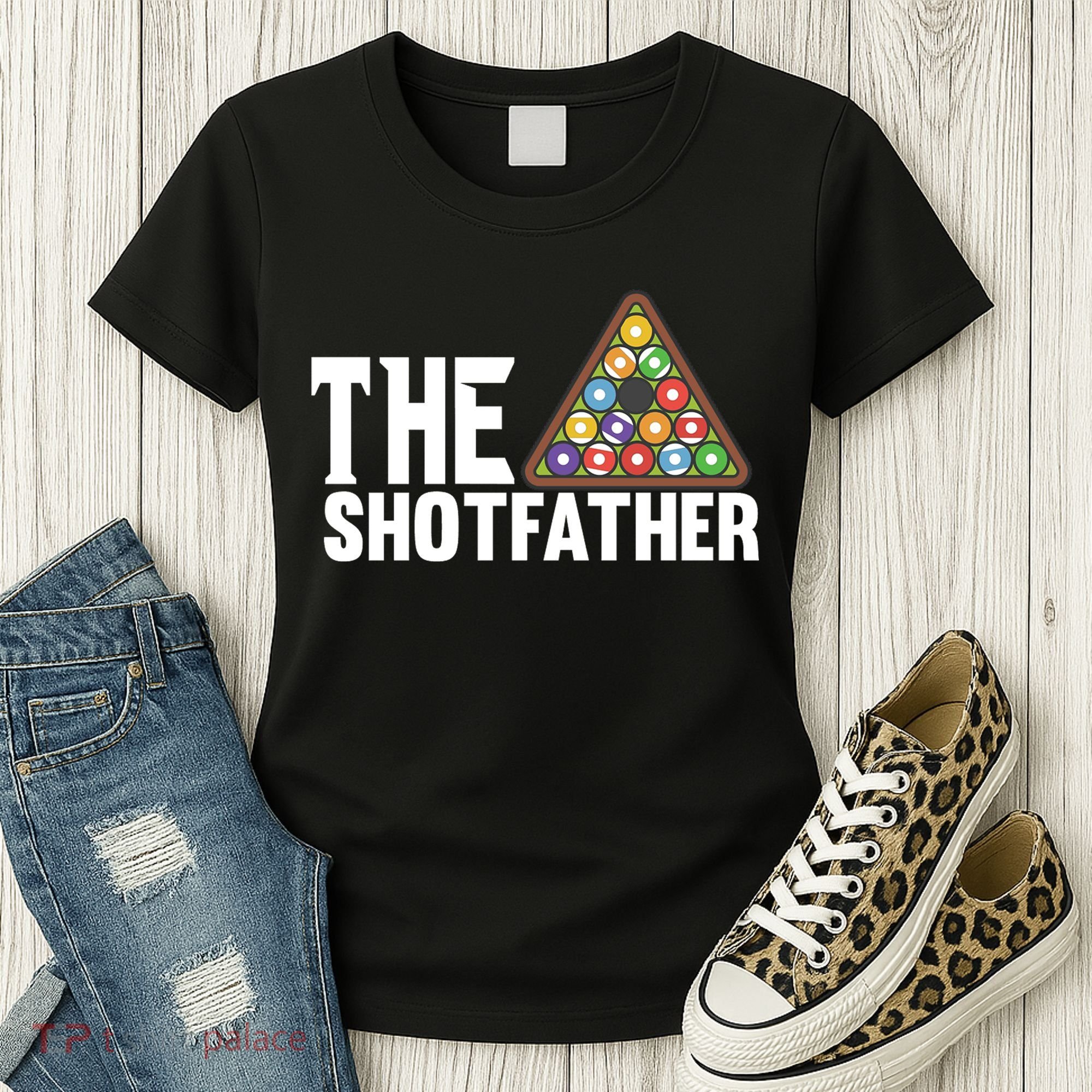 The Shotfather Billiards Dad Gift For Father's Day Women's T-Shirt