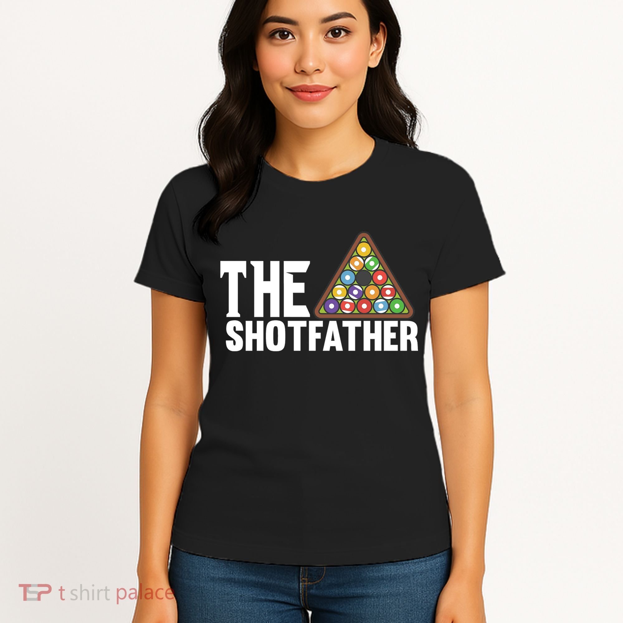 The Shotfather Billiards Dad Gift For Father's Day Women's T-Shirt