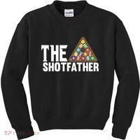 The Shotfather Billiards Dad Gift For Father's Day Kids Sweatshirt thumb 0