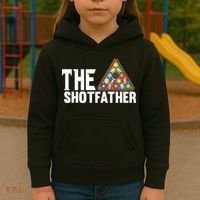 The Shotfather Billiards Dad Gift For Father's Day Kids Hoodie thumb 3