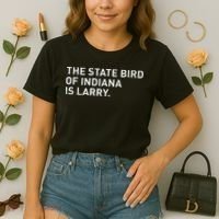 The State Bird Of Indiana Is Larry Comfort Colors Boxy T-Shirt thumb 2
