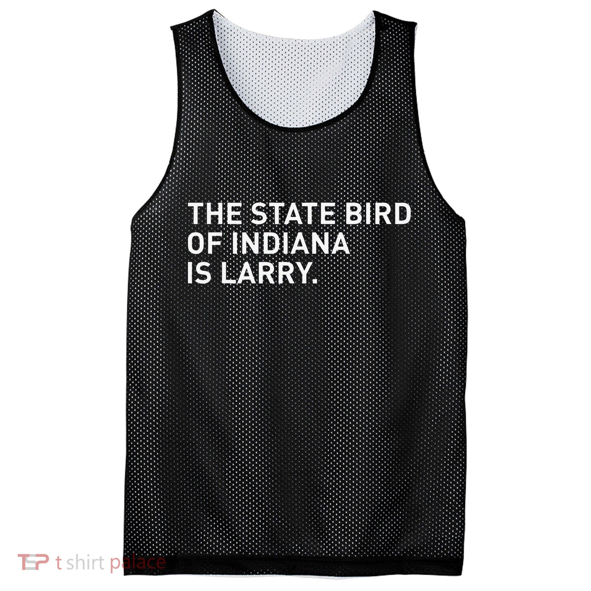 The State Bird Of Indiana Is Larry Mesh Reversible Basketball Jersey Tank