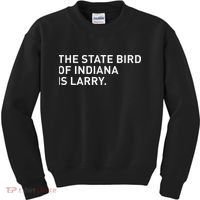 The State Bird Of Indiana Is Larry Kids Sweatshirt thumb 0