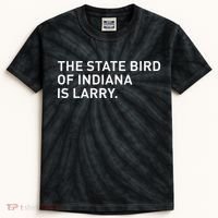 The State Bird Of Indiana Is Larry Kids Tie-Dye T-Shirt thumb 0