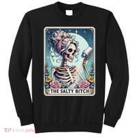 The Salty Bitch Tarot Card Skeleton Sweatshirt thumb 0