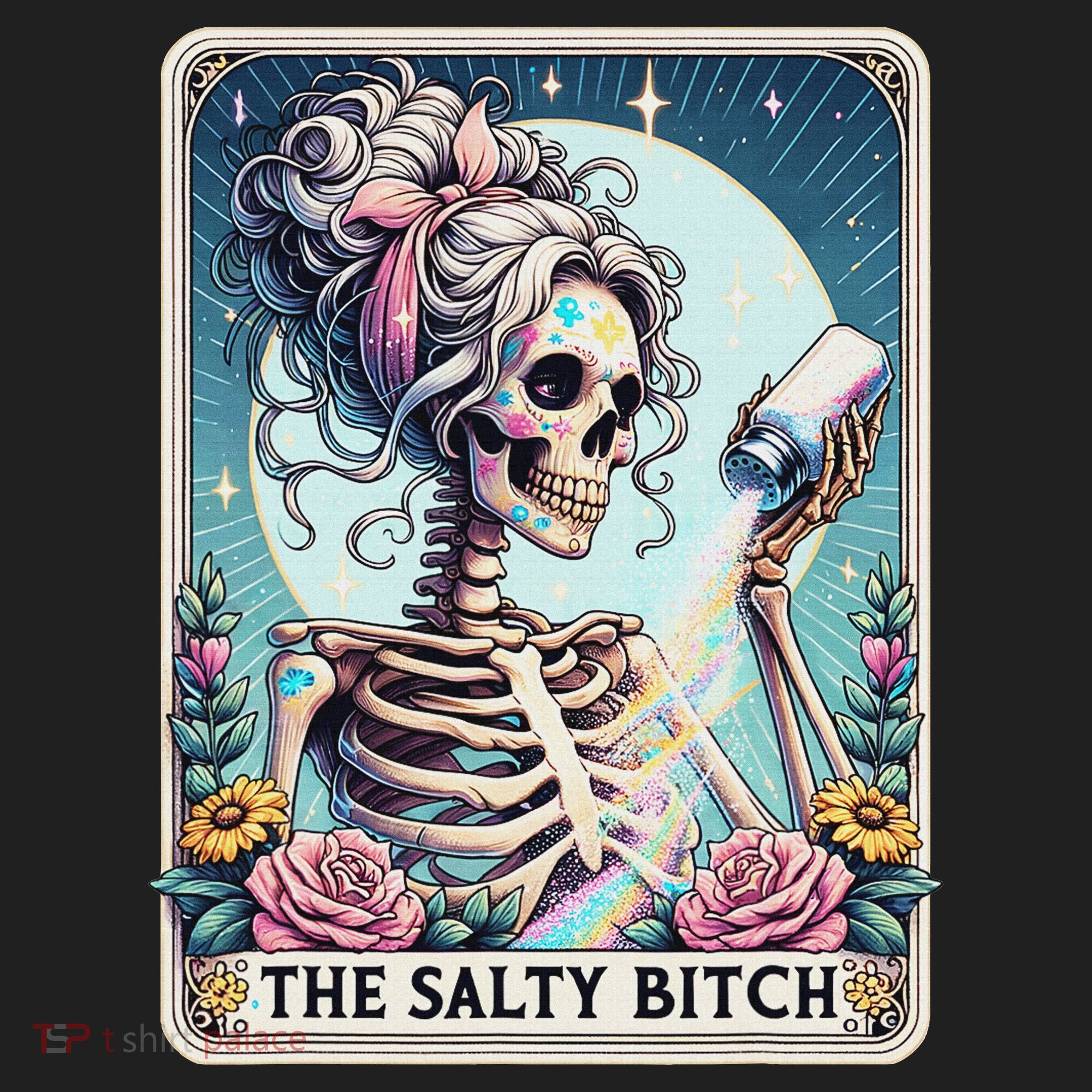 The Salty Bitch Tarot Card Skeleton Beanie