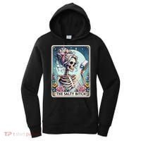 The Salty Bitch Tarot Card Skeleton Women's Hoodie thumb 0