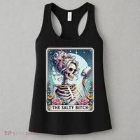 The Salty Bitch Tarot Card Skeleton Women's Tank Top thumb 3