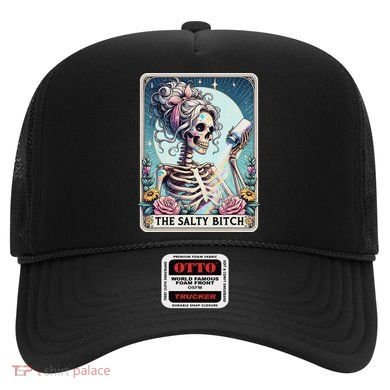 The Salty Bitch Tarot Card Skeleton Hat