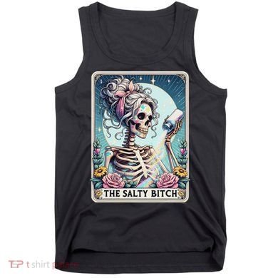 The Salty Bitch Tarot Card Skeleton Tank Top