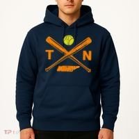 Tennessee Softball Bats & Ball Retro Style Softball Player Hoodie thumb 2