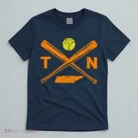 Tennessee Softball Bats & Ball Retro Style Softball Player T-Shirt thumb 5