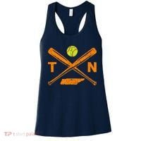 Tennessee Softball Bats & Ball Retro Style Softball Player Women's Tank Top thumb 0