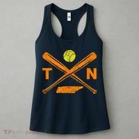 Tennessee Softball Bats & Ball Retro Style Softball Player Women's Tank Top thumb 3