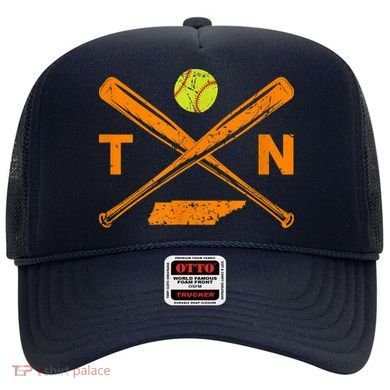 Tennessee Softball Bats & Ball Retro Style Softball Player Hat