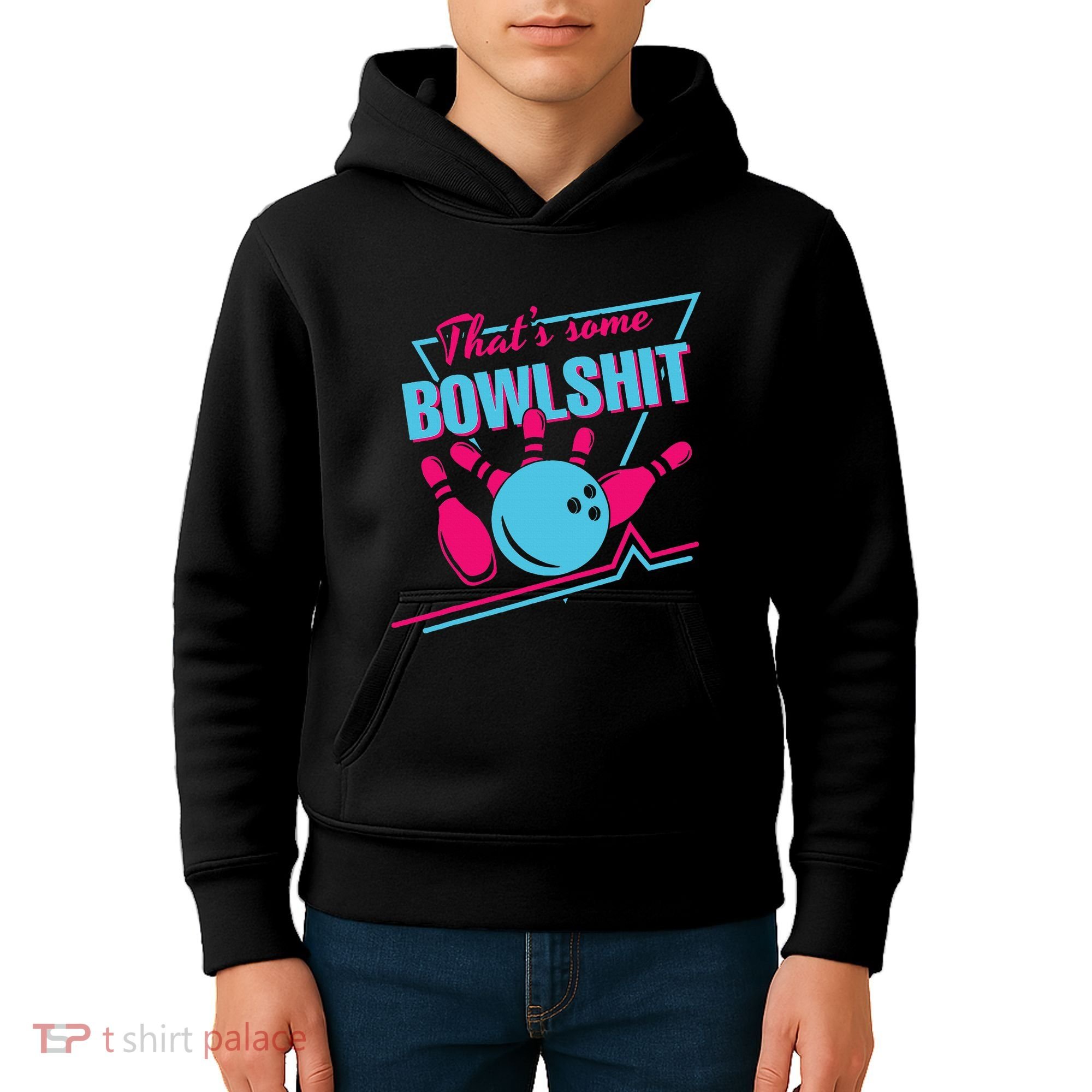 That Some Bowlshit Ball Pins Strike Spilt Kids Hoodie