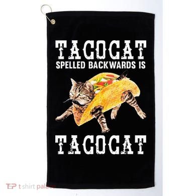 Tacocat Spelled Backward Is Taco Cat Golf Towel