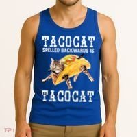 Tacocat Spelled Backward Is Taco Cat Tank Top thumb 3