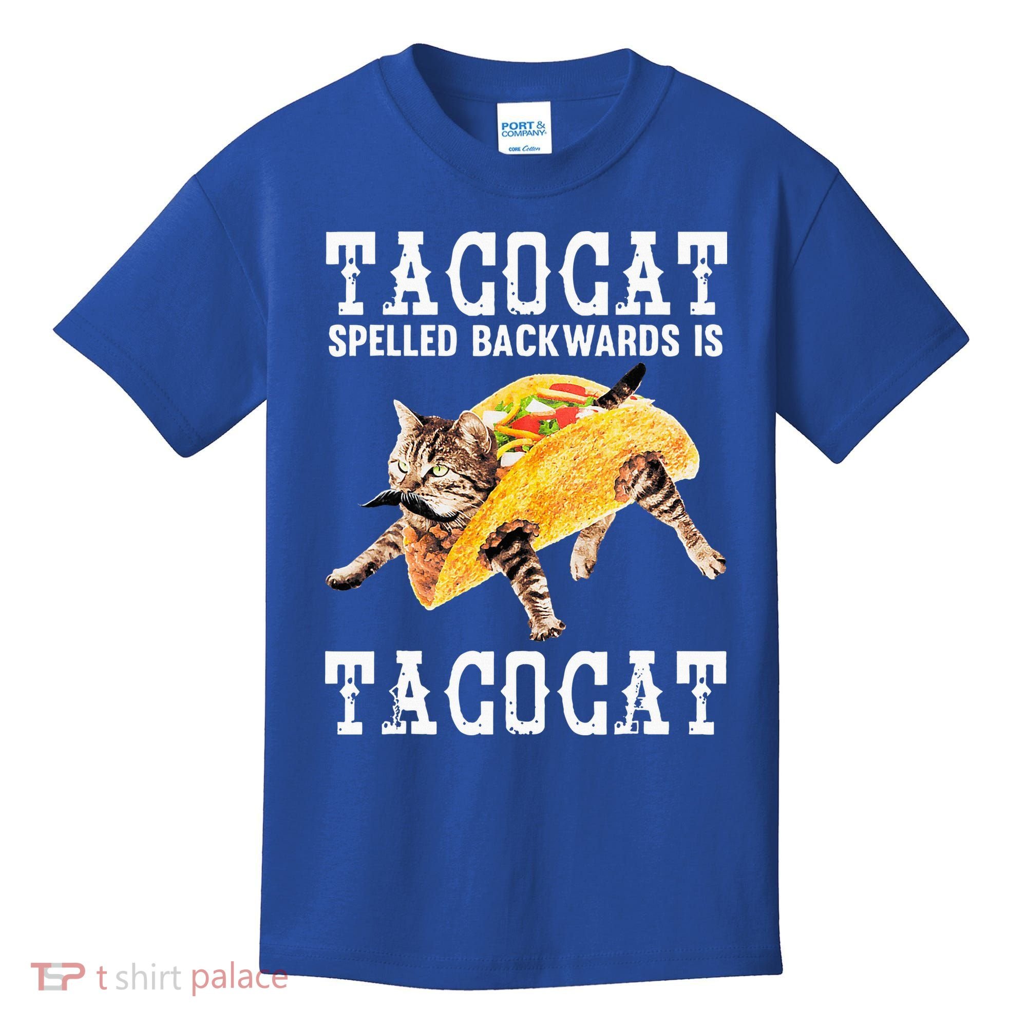 Tacocat Spelled Backward Is Taco Cat Kids T-Shirt
